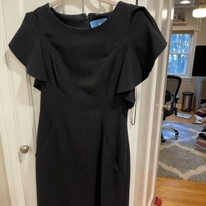 Calvin Klein Flutter sleeves Black Size 4 Dress